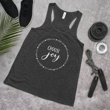 Load image into Gallery viewer, Mom Life Choose Joy Racerback Tank
